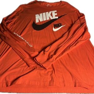 Long Sleeved Nike Red T-Shirt